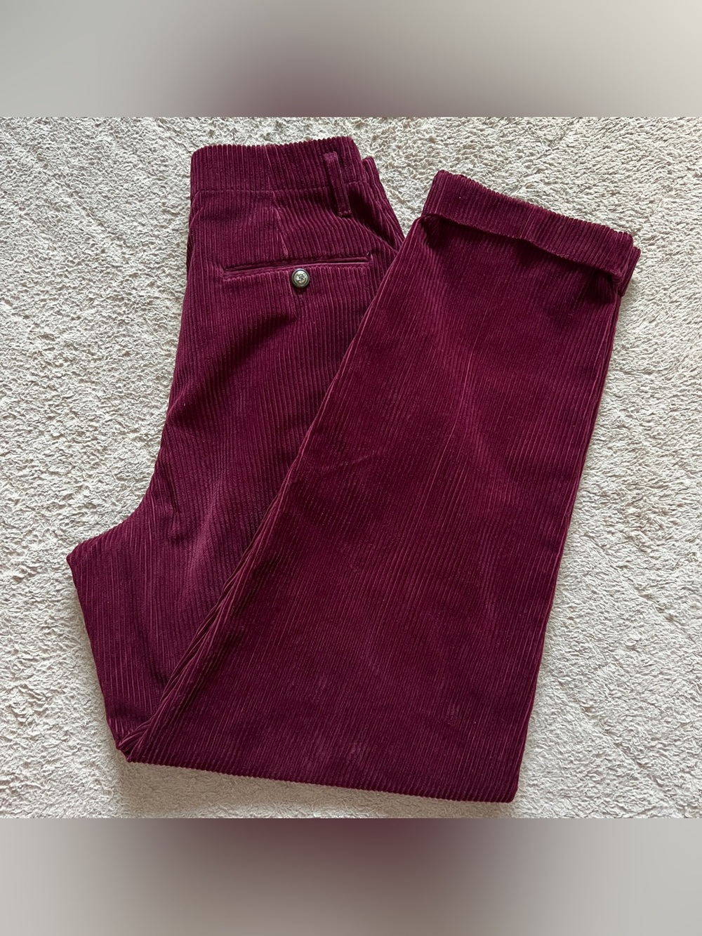 Vtg Talbots High Rise Corduroy Tapered Leg Pants Whimsical Old Money Preppy Sz 8